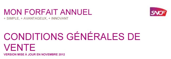 CGV Mon forfait annuel